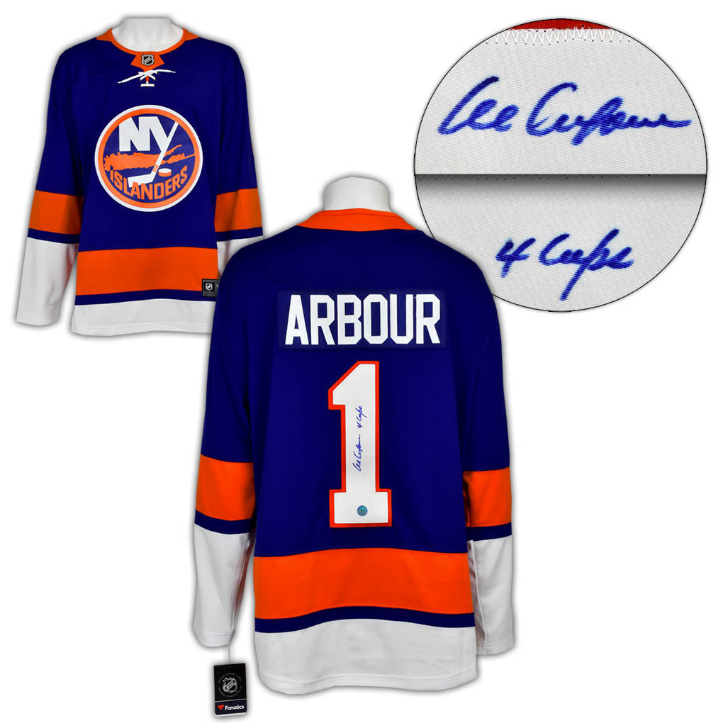 Al Arbour Autographed New York Islanders Fanatics Breakaway Jersey product image 1, provided for visual reference and