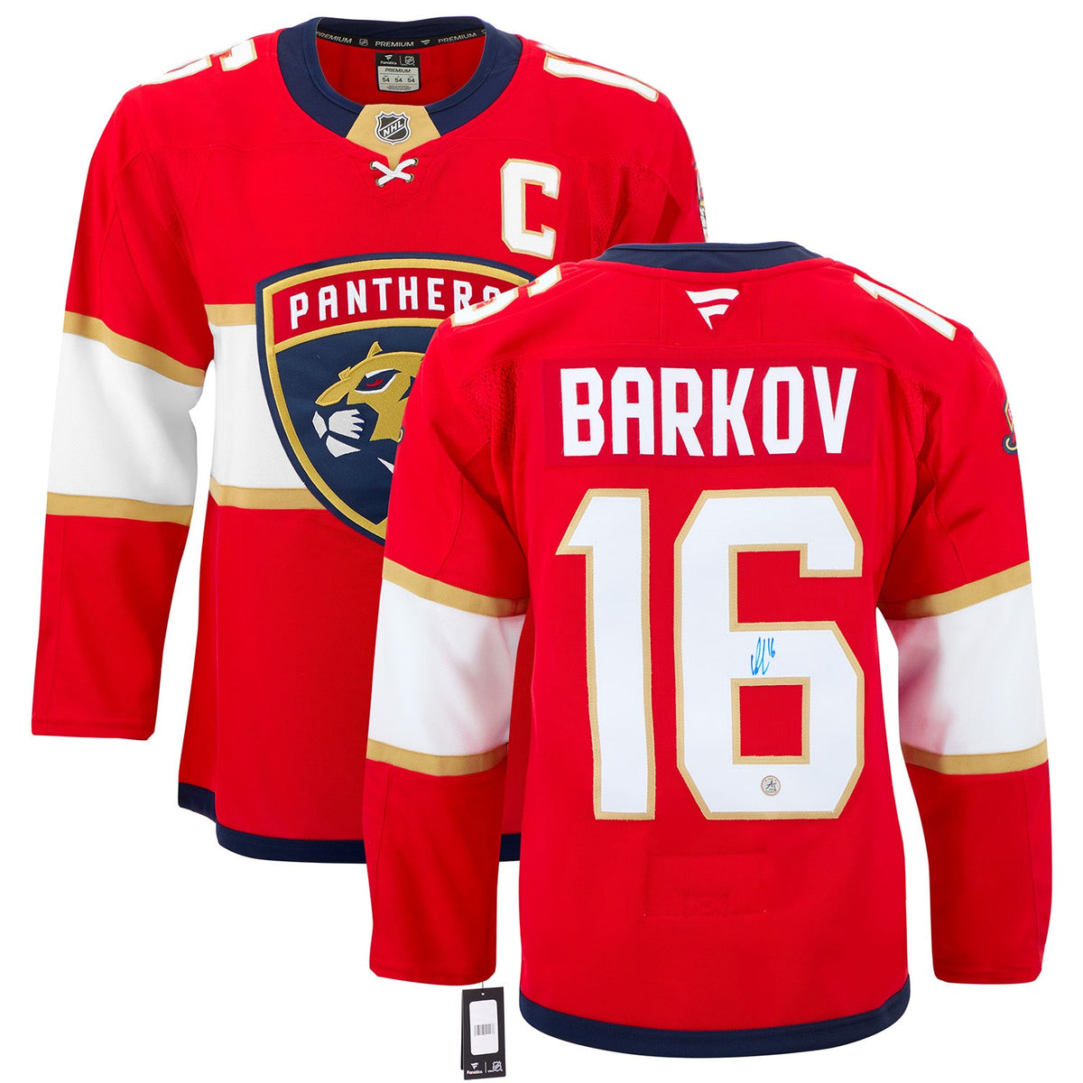 Aleksander Barkov Signed Florida Panthers Fanatics Premium Jersey product image 3, provided for visual reference and product