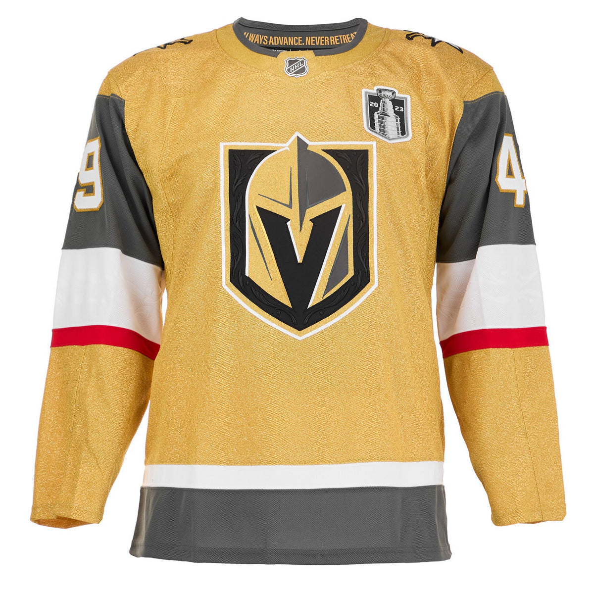 Ivan Barbashev Vegas Golden Knights Signed 2023 Stanley Cup adidas Jersey product image 2, provided for visual reference and