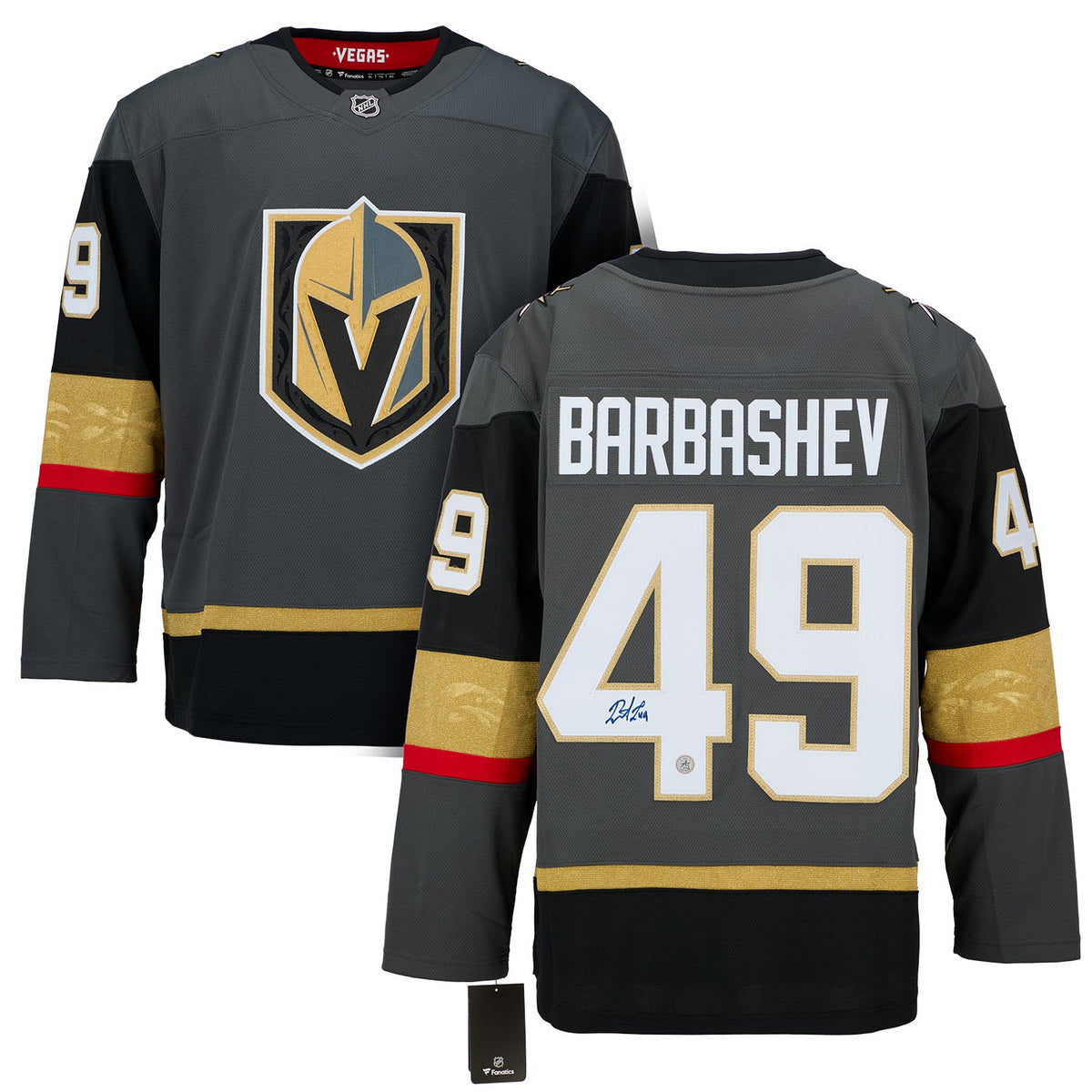 Ivan Barbashev Signed Vegas Golden Knights Alternate Fanatics Breakaway Jersey product image 3, provided for visual