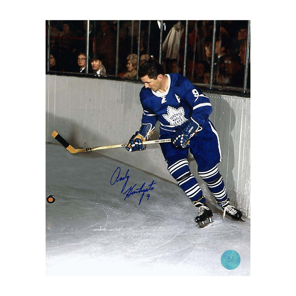 Andy Bathgate Autographed Toronto Maple Leafs Hockey 8x10 Photo product image 1, provided for visual reference and product