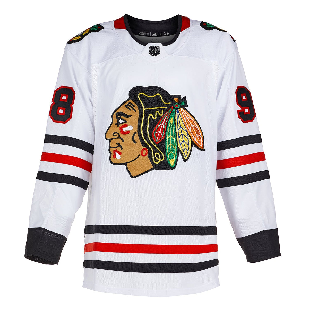 Connor Bedard Signed Chicago Blackhawks White adidas Jersey product image 2, provided for visual reference and product