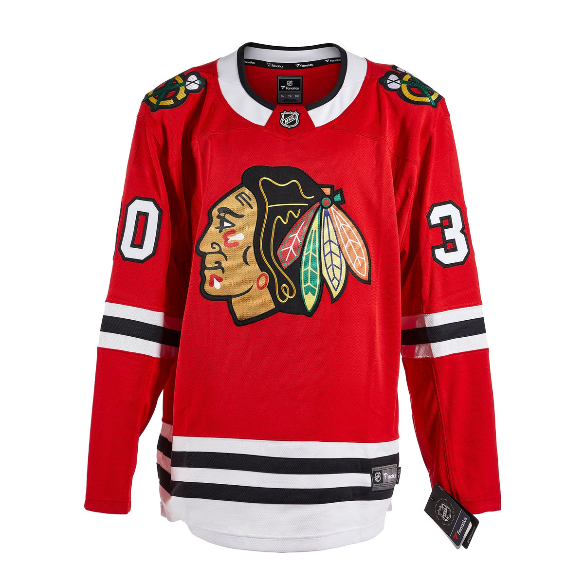 Ed Belfour Autographed Chicago Blackhawks Fanatics Breakaway Jersey product image 2, provided for visual reference and