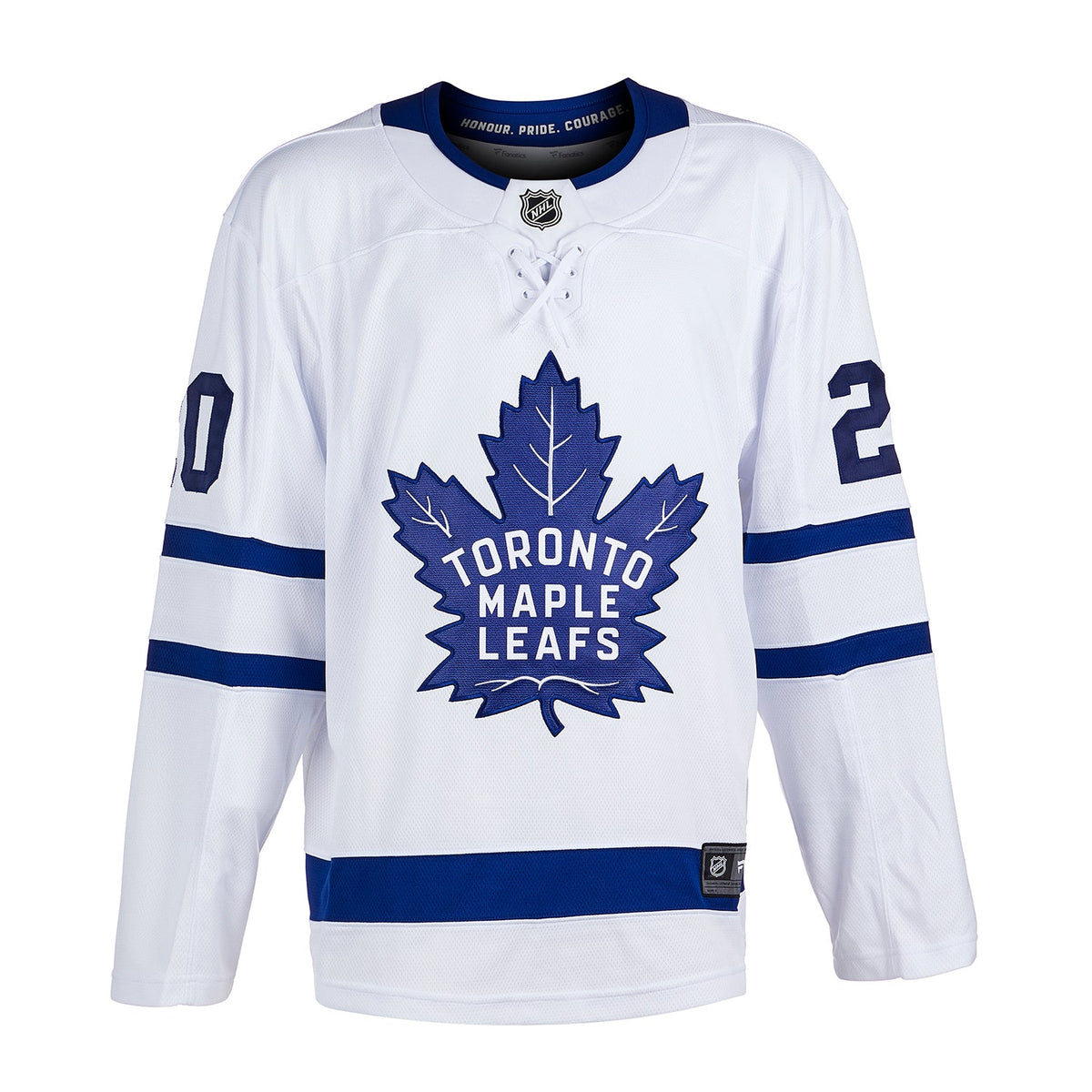 Ed Belfour Signed Toronto Maple Leafs White Fanatics Breakaway Jersey product image 2, provided for visual reference and