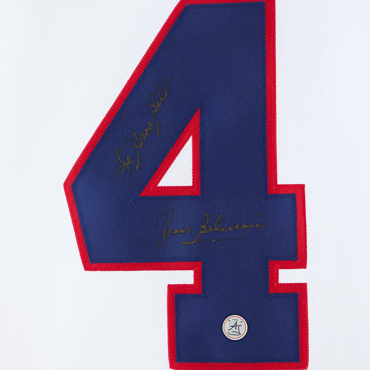 Jean Beliveau Montreal Canadiens Signed & Inscribed Vintage CCM Jersey product image 3, provided for visual reference and