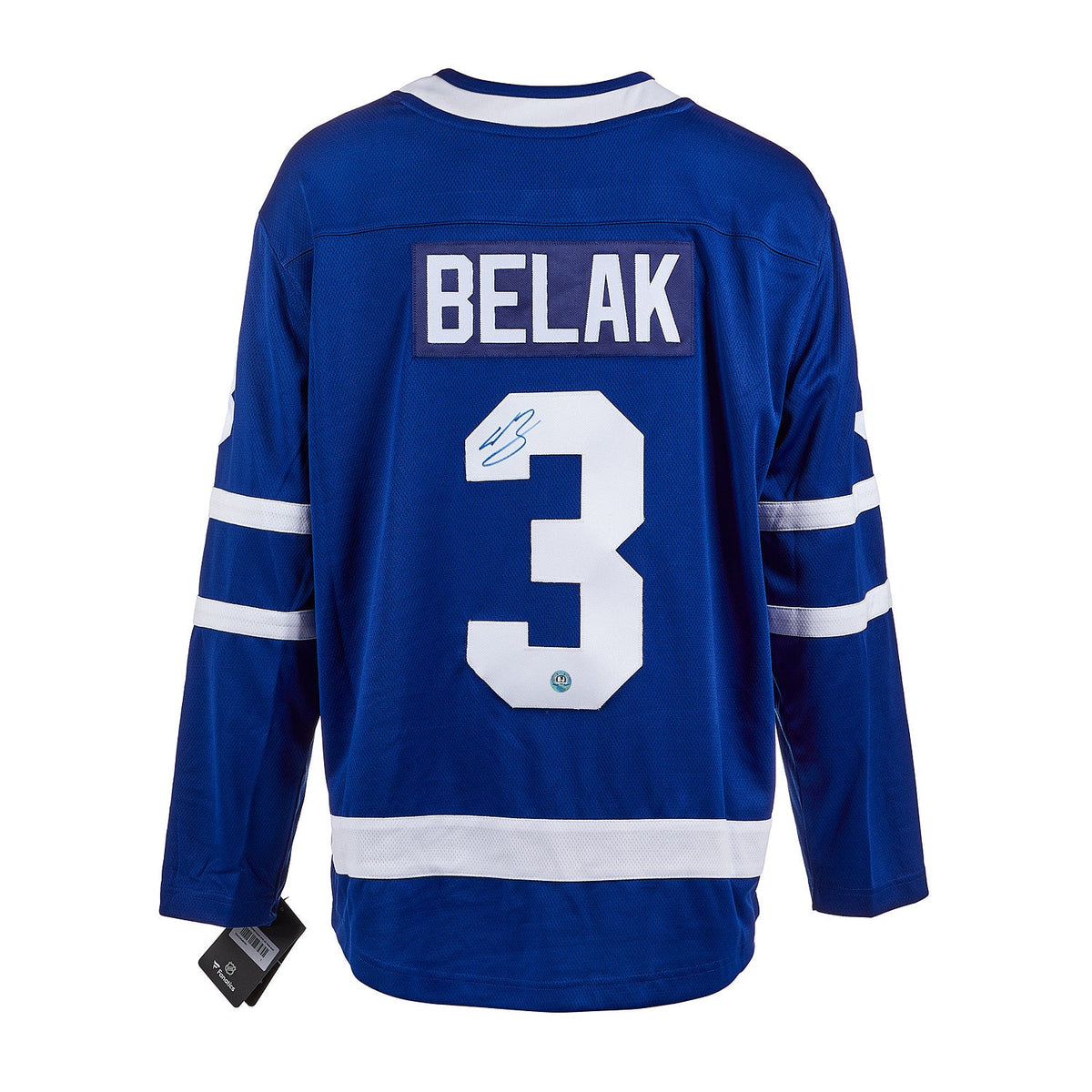 Wade Belak Autographed Toronto Maple Leafs Fanatics Breakaway Jersey product image 1, provided for visual reference and