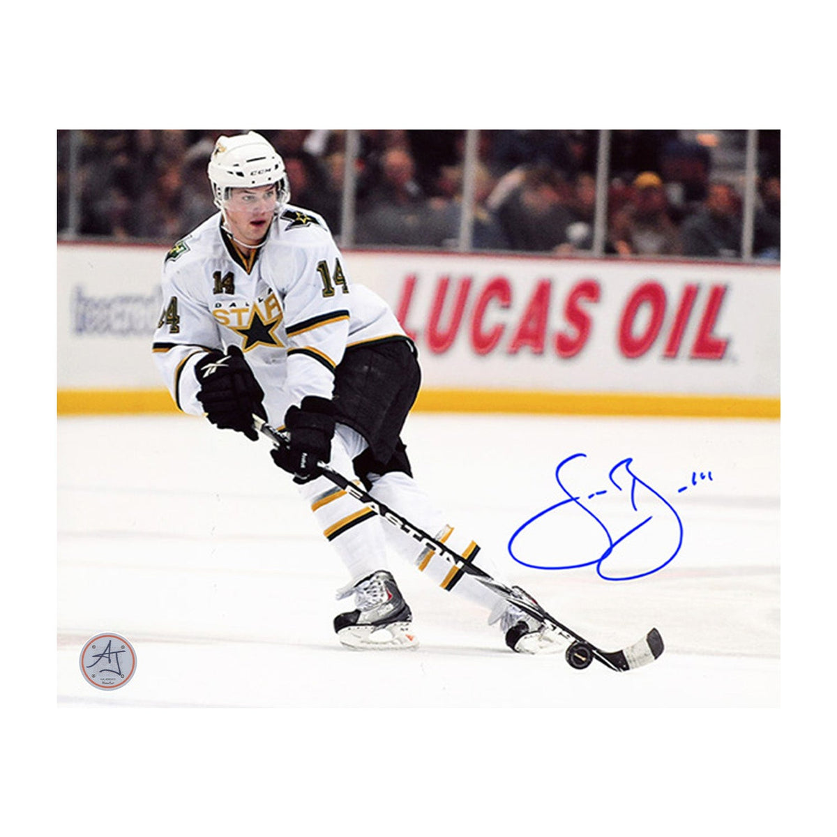Jamie Benn Autographed Dallas Stars Rookie 8x10 Photo product image 1, provided for visual reference and product detail