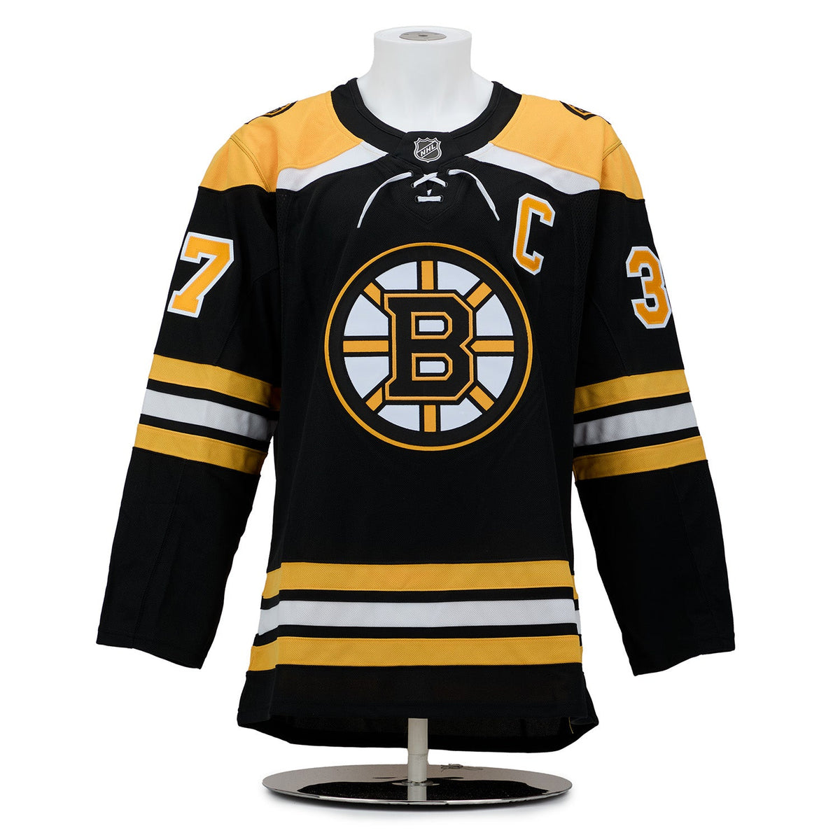 Patrice Bergeron Signed Boston Bruins Comic Book Bear Art Jersey #34/37 product image 2, provided for visual reference and