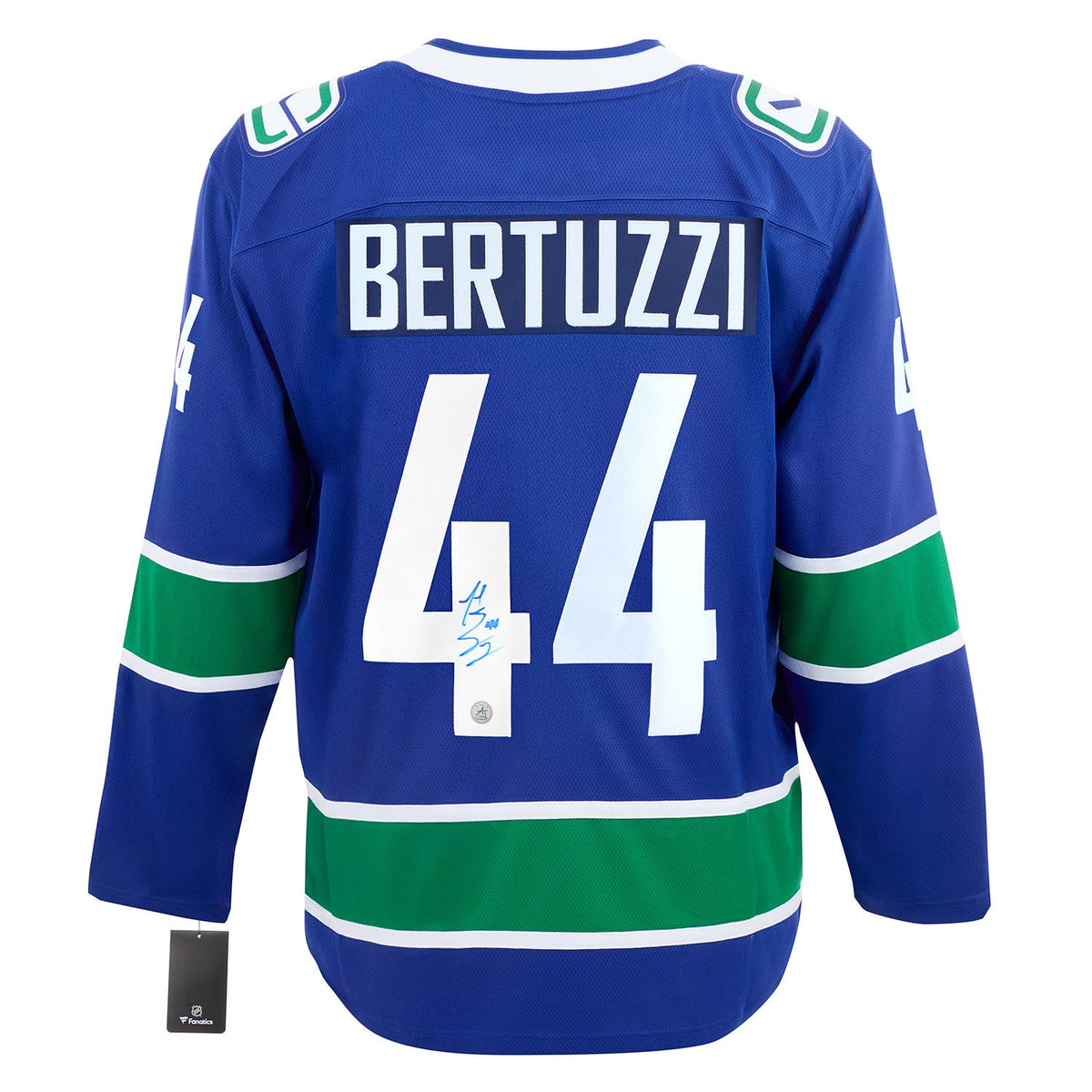 Todd Bertuzzi Autographed Vancouver Canucks Fanatics Breakaway Jersey product image 1, provided for visual reference and