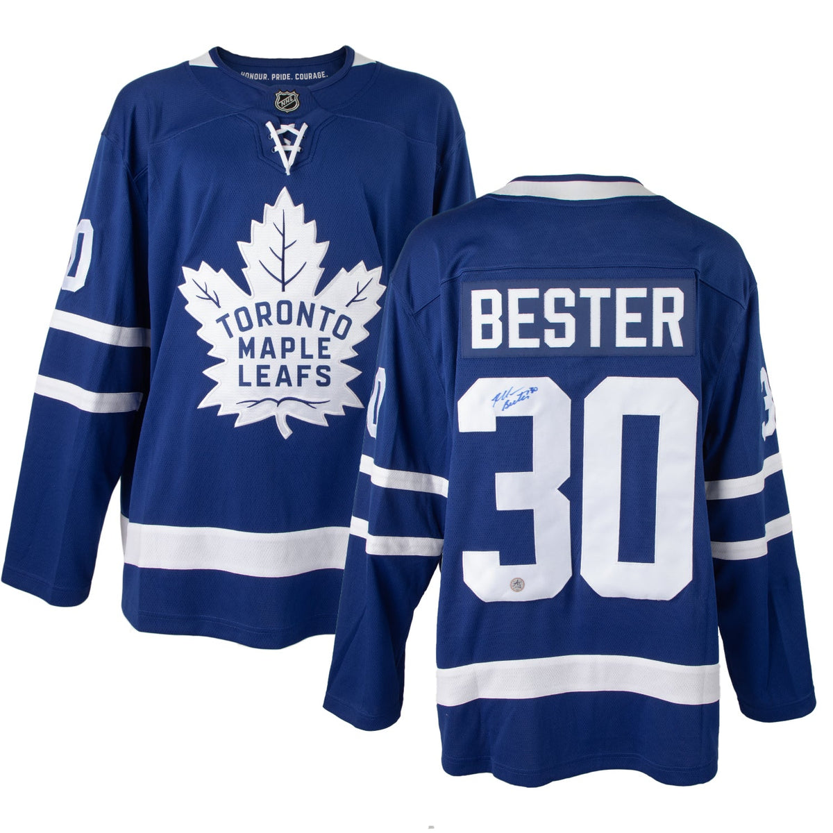 Allan Bester Autographed Toronto Maple Leafs Fanatics Breakaway Jersey product image 3, provided for visual reference and