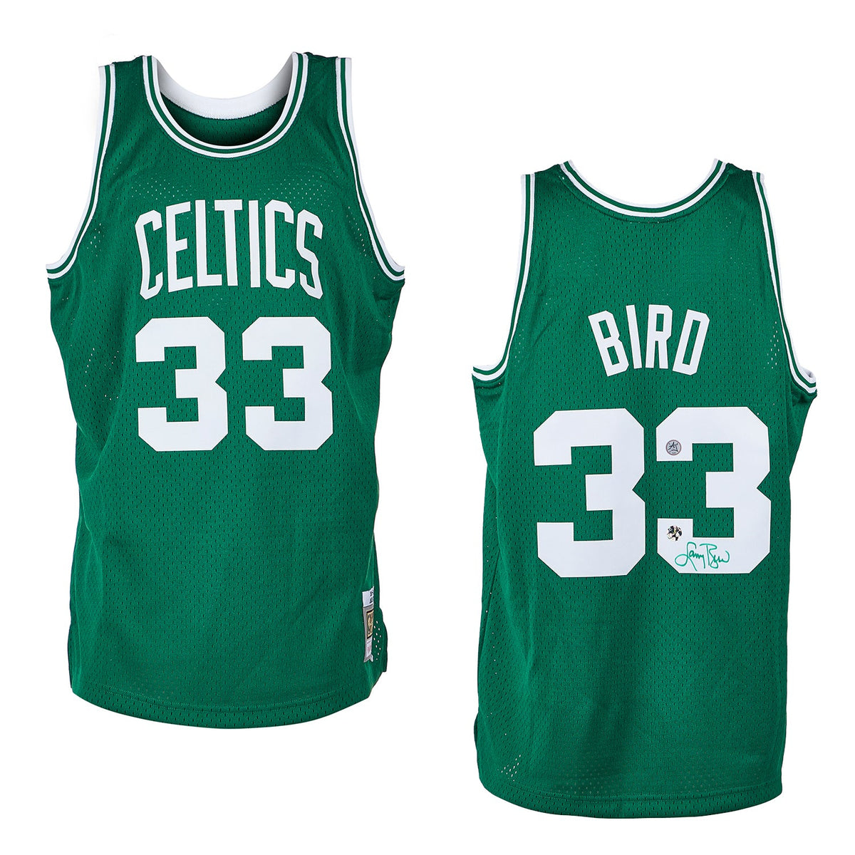 Larry Bird Autographed Boston Celtics Mitchell & Ness Jersey product image 3, provided for visual reference and product