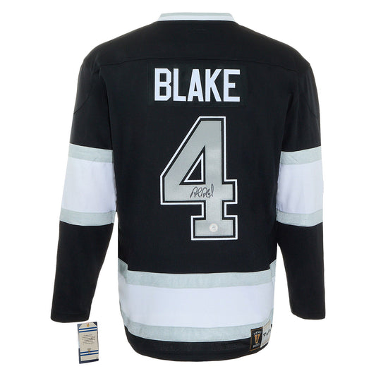 Rob Blake Signed Los Angeles Kings Throwback Breakaway Jersey product image 1, provided for visual reference and product