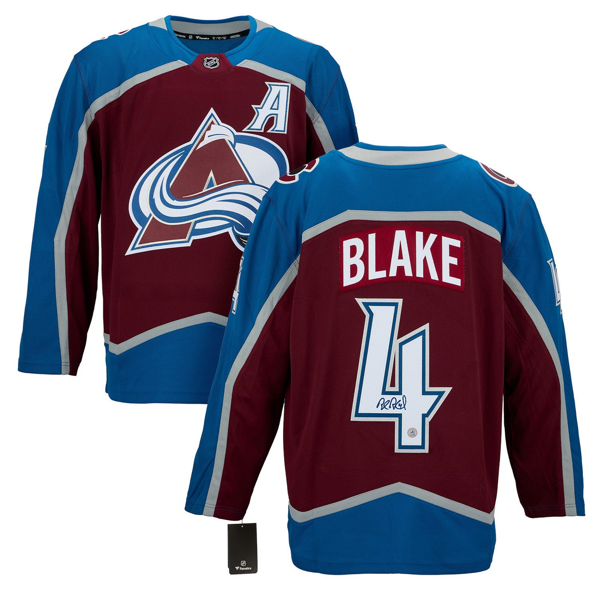 Rob Blake Autographed Colorado Avalanche Fanatics Breakaway Jersey product image 3, provided for visual reference and