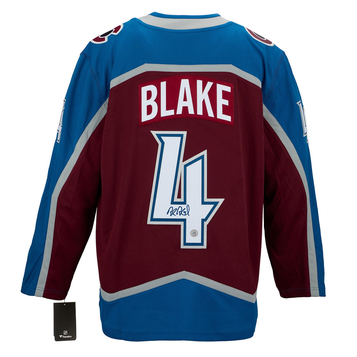 Rob Blake Autographed Colorado Avalanche Fanatics Breakaway Jersey product image 1, provided for visual reference and