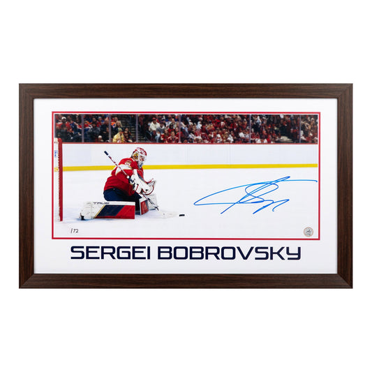 Sergei Bobrovsky Florida Panthers Prominent Signature 16x26 Frame #/72 product image 1, provided for visual reference and