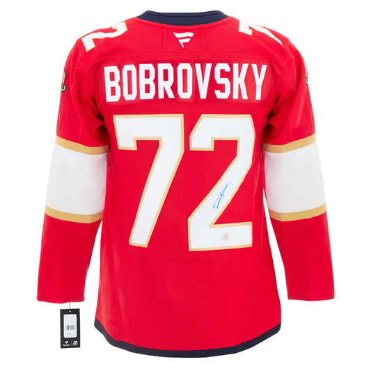 Sergei Bobrovsky Autographed Florida Panthers Fanatics Premium Jersey product image 1, provided for visual reference and