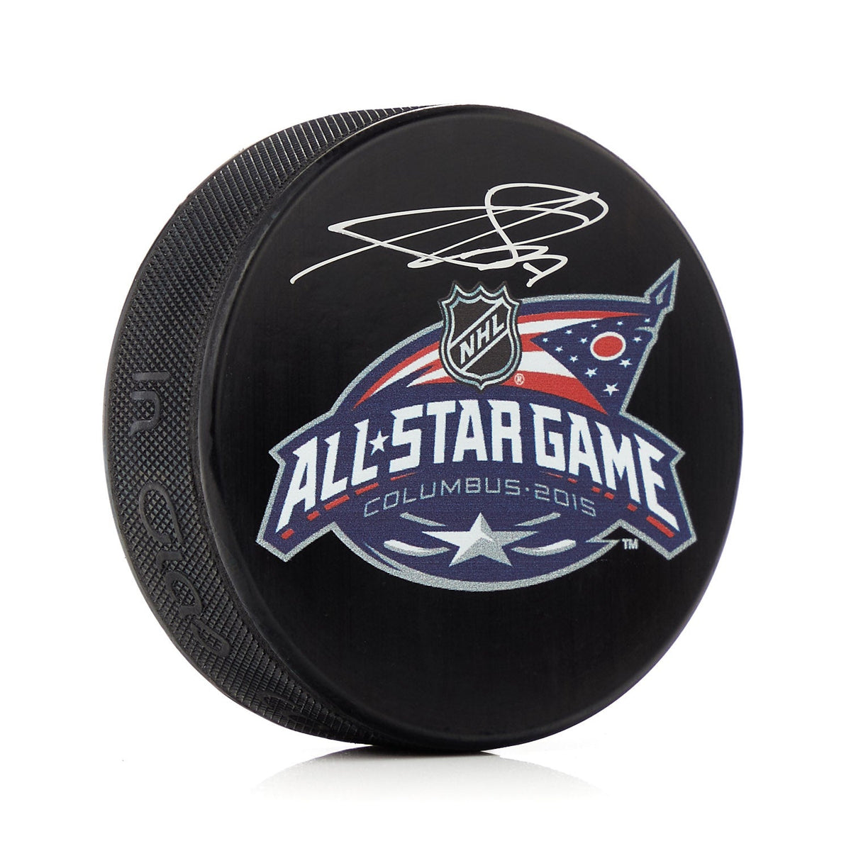 Sergei Bobrovsky Signed 2015 NHL All-Star Game Hockey Puck product image 1, provided for visual reference and product detail