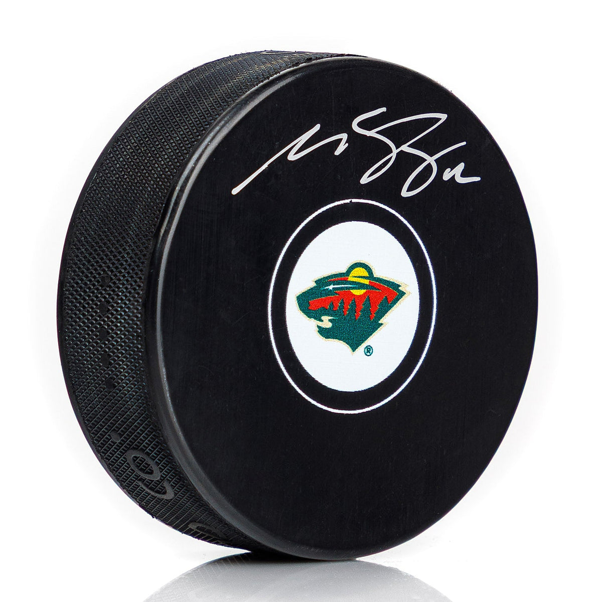 Matt Boldy Autographed Minnesota Wild Hockey Puck product image 1, provided for visual reference and product detail review