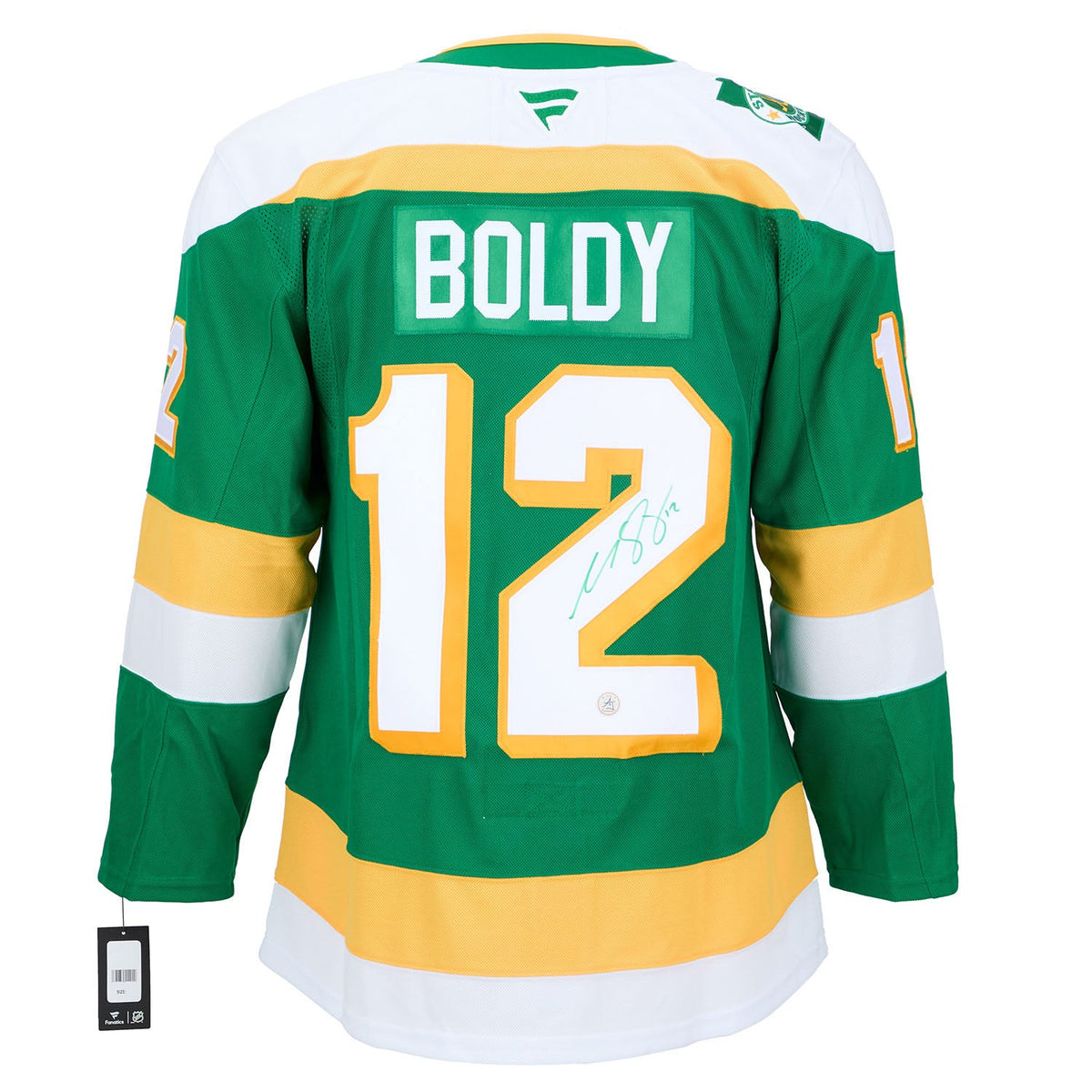 Matt Boldy Signed Minnesota Wild Classic Alternate Fanatics Premium Jersey product image 1, provided for visual reference
