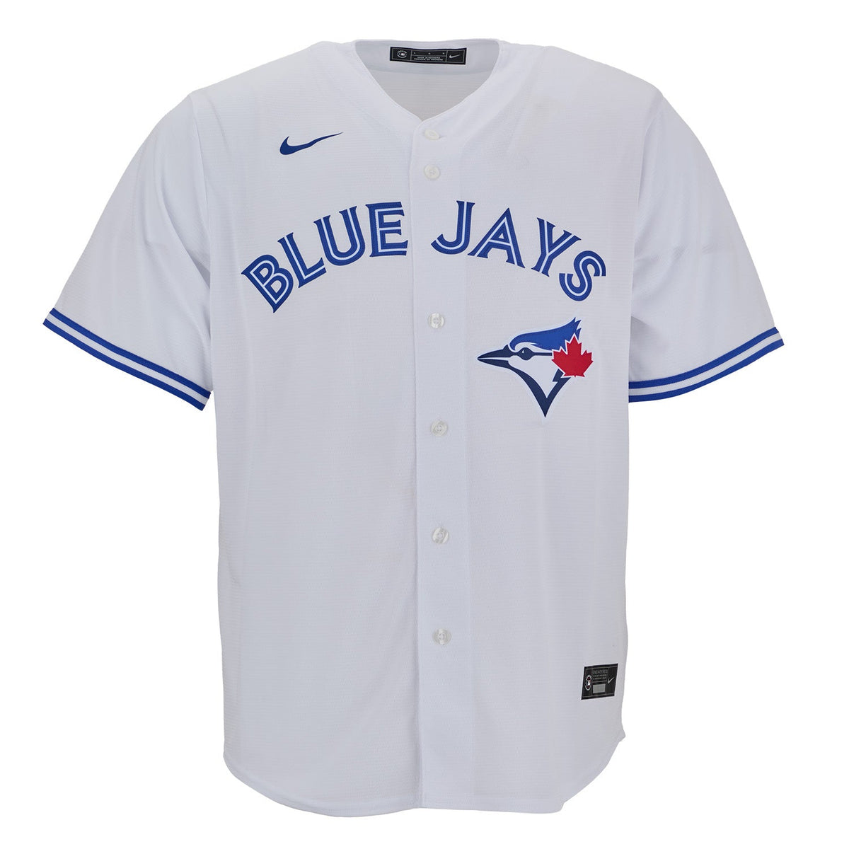 Pat Borders Autographed Toronto Blue Jays White Nike Baseball Jersey product image 2, provided for visual reference and