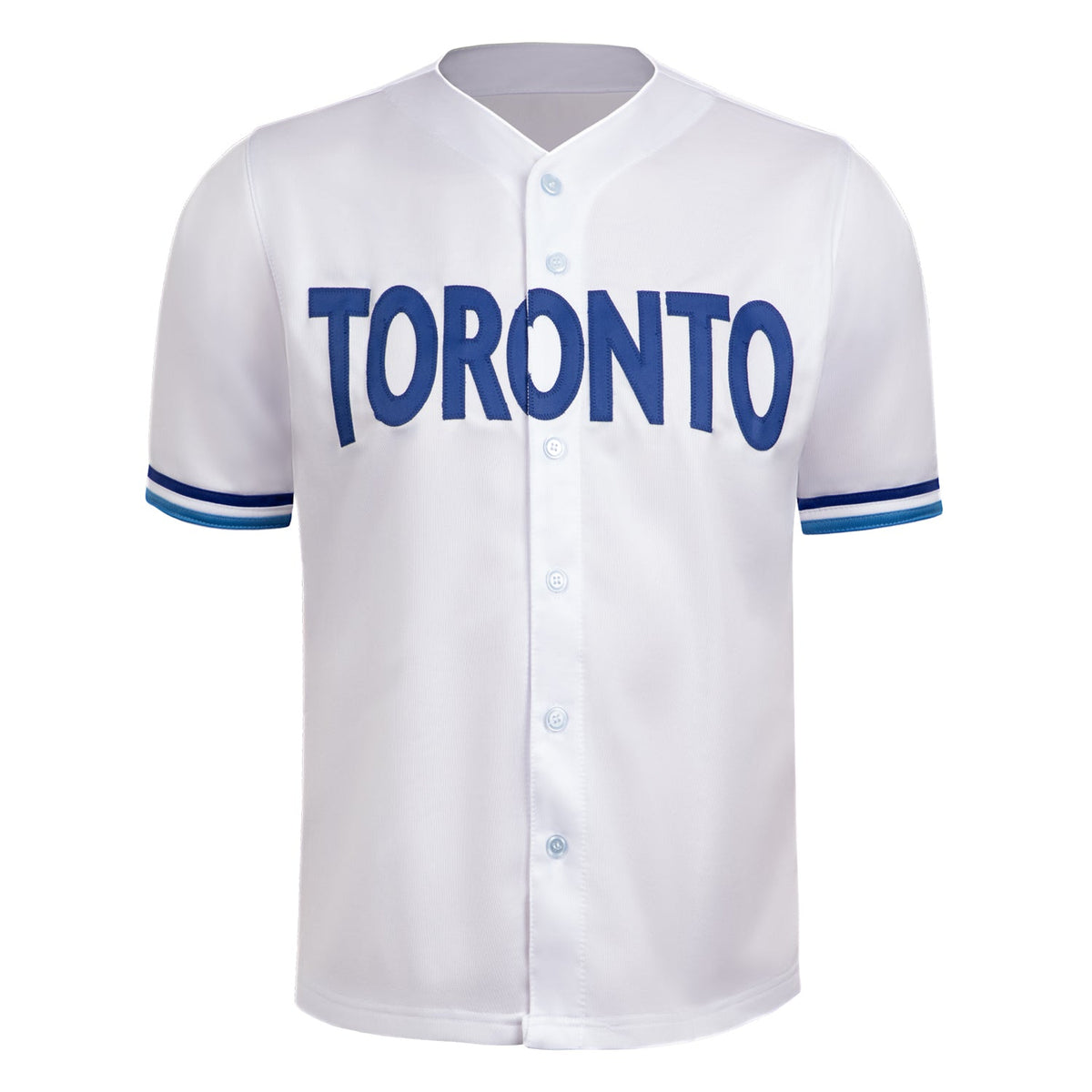 Pat Borders Autographed Toronto City Design White Baseball Jersey product image 2, provided for visual reference and product
