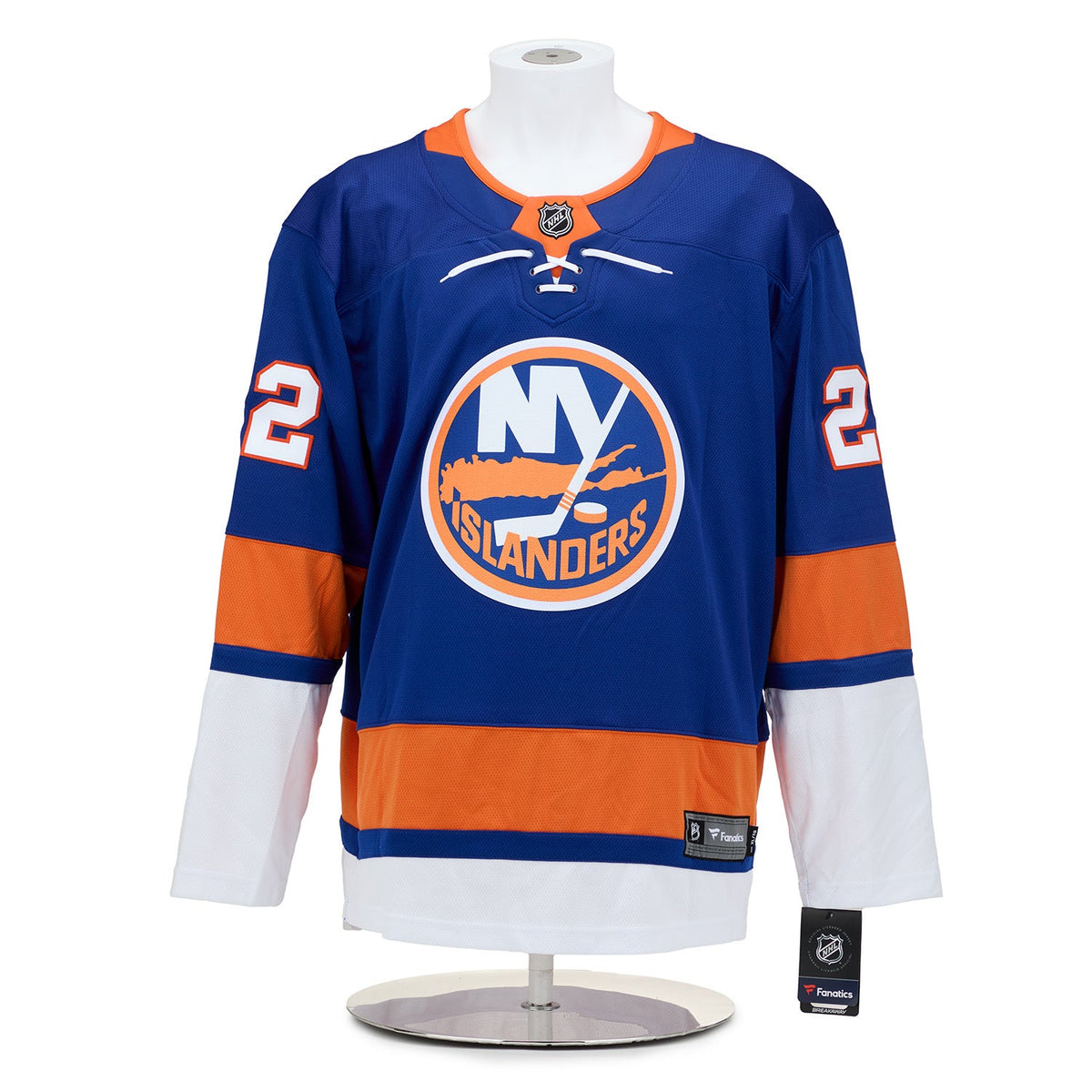 Mike Bossy New York Islanders Signed & Inscribed Stats Breakaway Jersey #13/22 product image 2, provided for visual