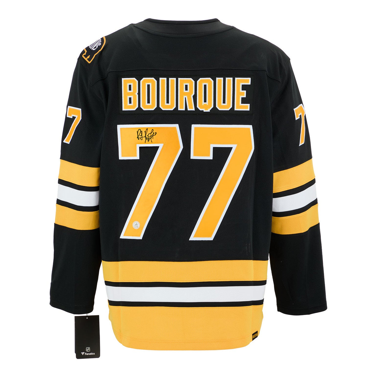 Ray Bourque Signed Boston Bruins Fanatics Breakaway Jersey product image 1, provided for visual reference and product detail
