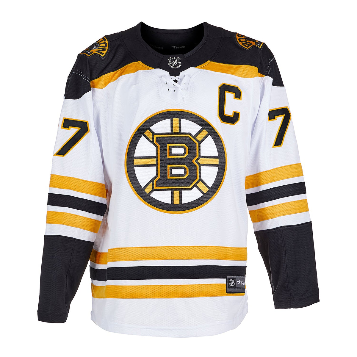 Ray Bourque Signed Boston Bruins White Fanatics Breakaway Jersey product image 2, provided for visual reference and product