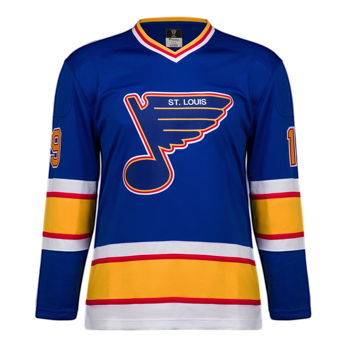 Rod Brind'Amour Autographed St Louis Blues Throwback Breakaway Jersey product image 2, provided for visual reference and