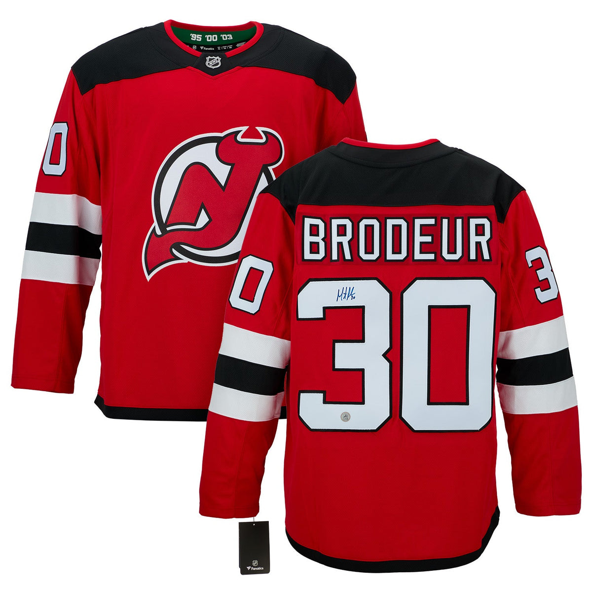 Martin Brodeur Autographed New Jersey Devils Fanatics Breakaway Jersey product image 3, provided for visual reference and