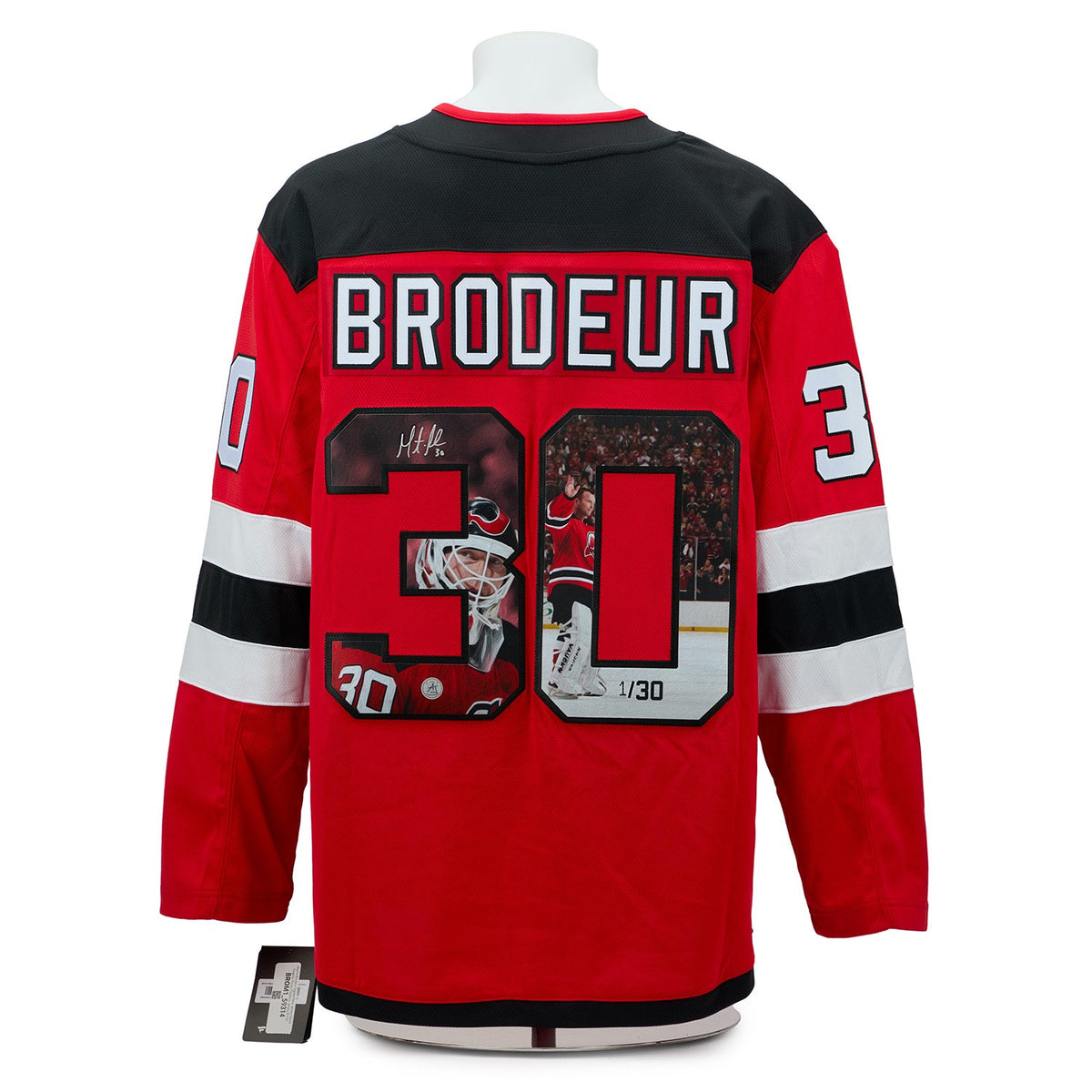Martin Brodeur Signed New Jersey Devils Classical Art Jersey #1/30 product image 1, provided for visual reference and
