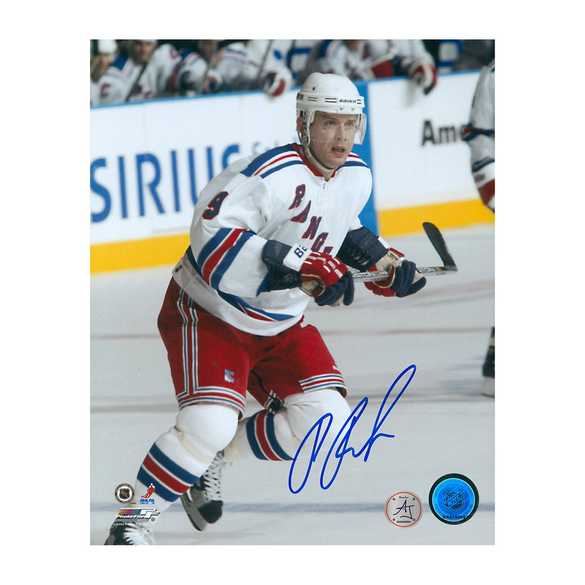 Pavel Bure Autographed New York Rangers Hockey 8x10 Photo product image 1, provided for visual reference and product detail