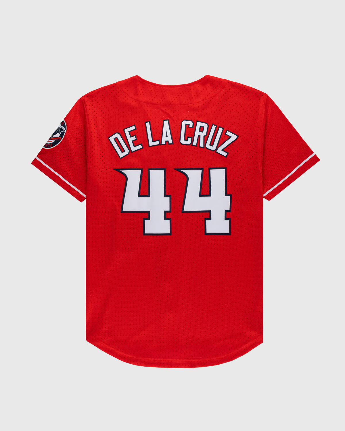 Elly De La Cruz Louisville Bats Mesh Button-Up Jersey product image 2, provided for visual reference and product detail