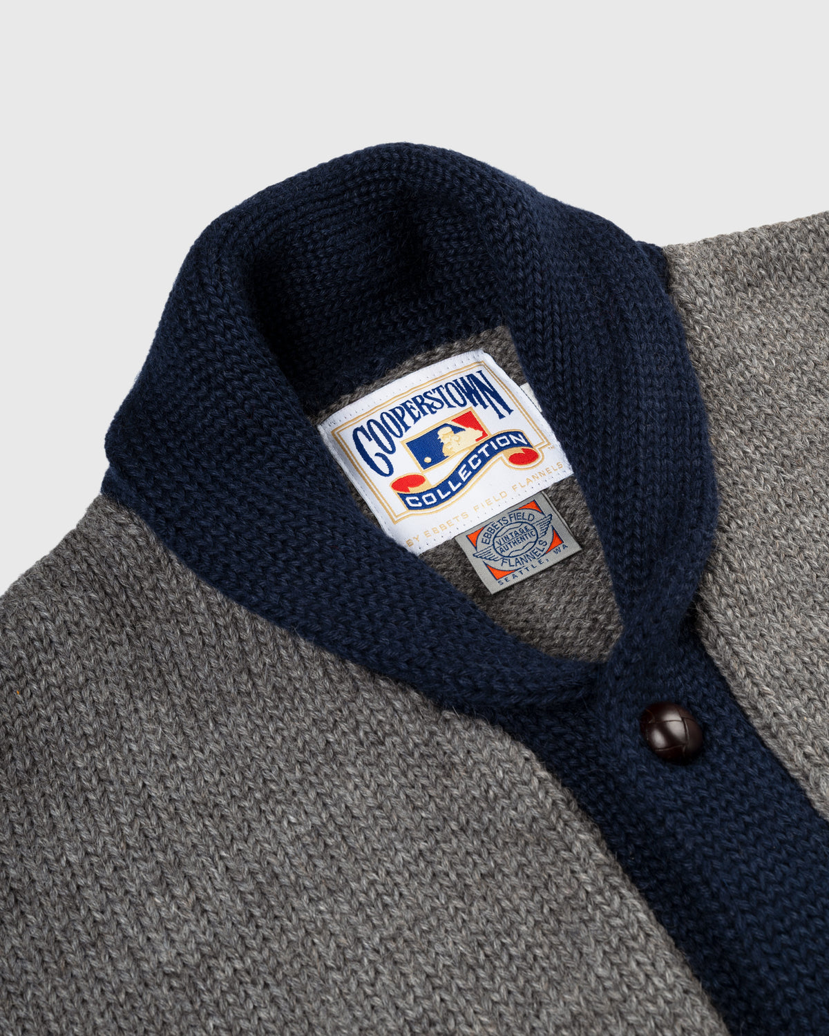 Brooklyn Robins (Dodgers) 1916 Wool Shawl Collar Sweater product image 2, provided for visual reference and product detail