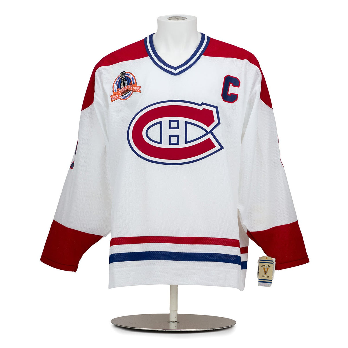 Guy Carbonneau Montreal Canadiens Signed & Inscribed Vintage CCM Jersey #10/21 product image 2, provided for visual