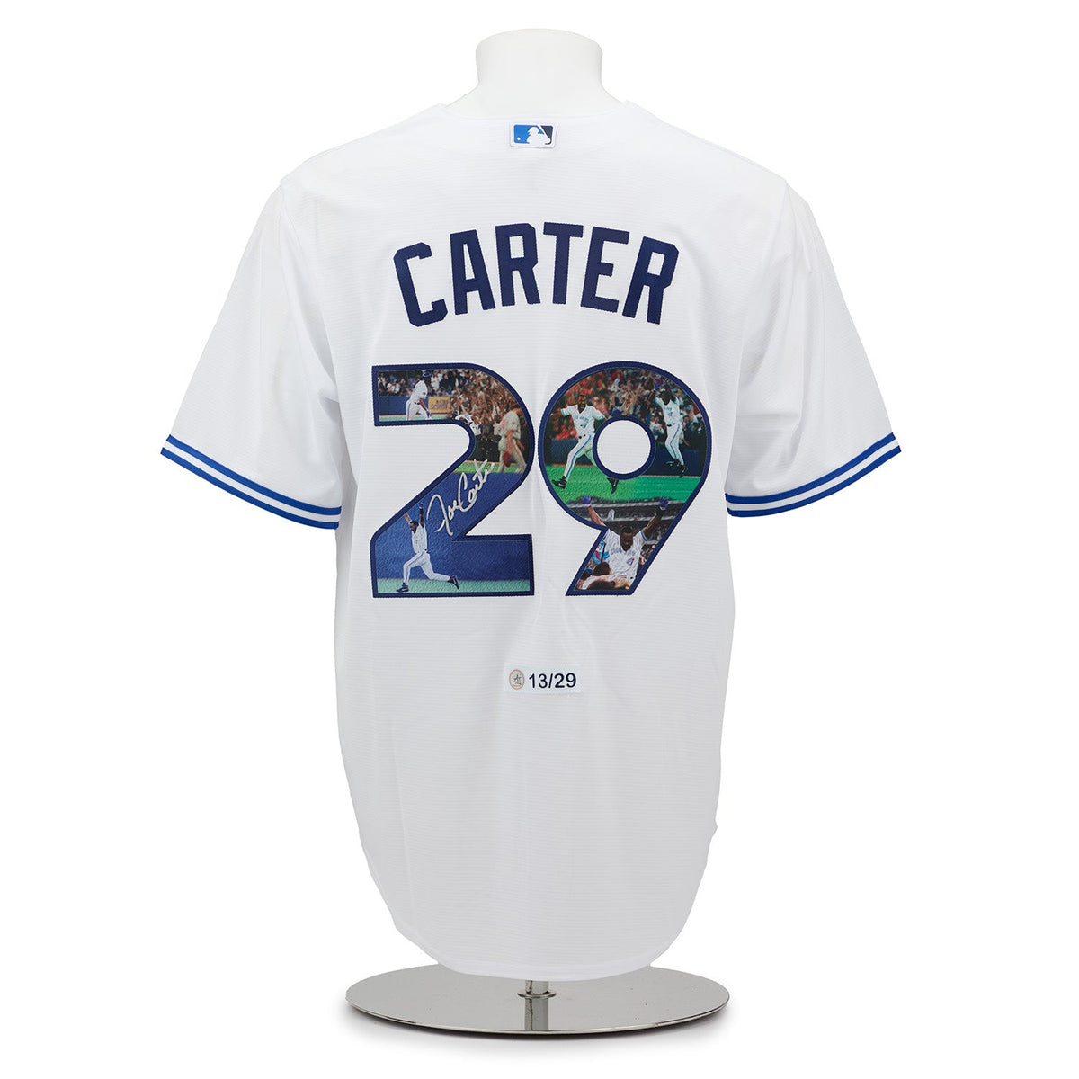 Joe Carter Signed Toronto Blue Jays World Series Home Run Art Jersey #13/29 product image 1, provided for visual reference