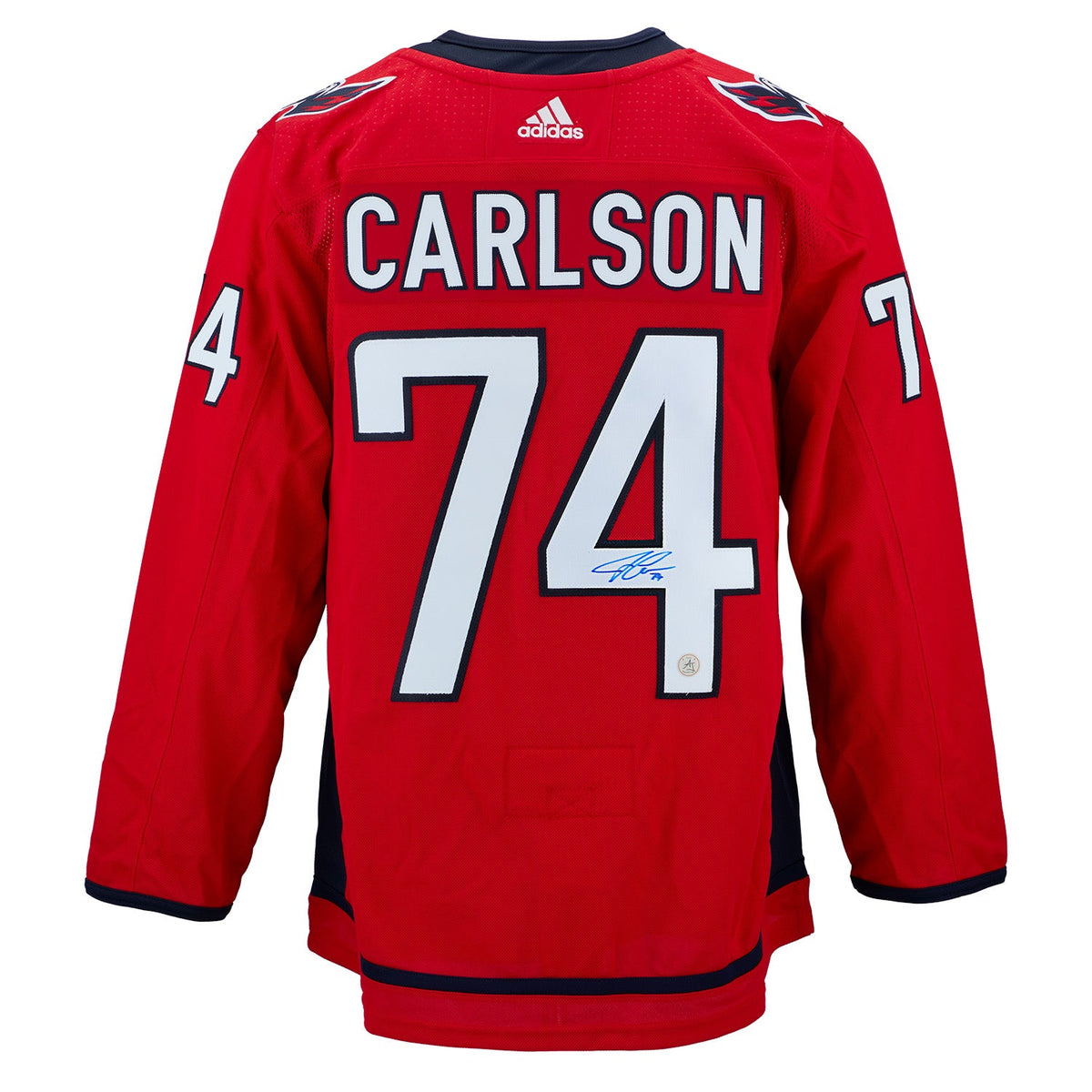 John Carlson Washington Capitals Signed 2018 Stanley Cup adidas Jersey product image 1, provided for visual reference and
