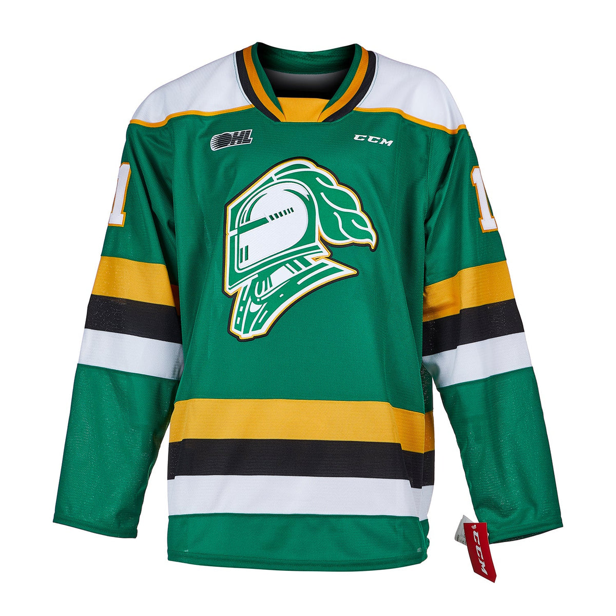 John Carlson London Knights Autographed CHL CCM Jersey product image 2, provided for visual reference and product detail