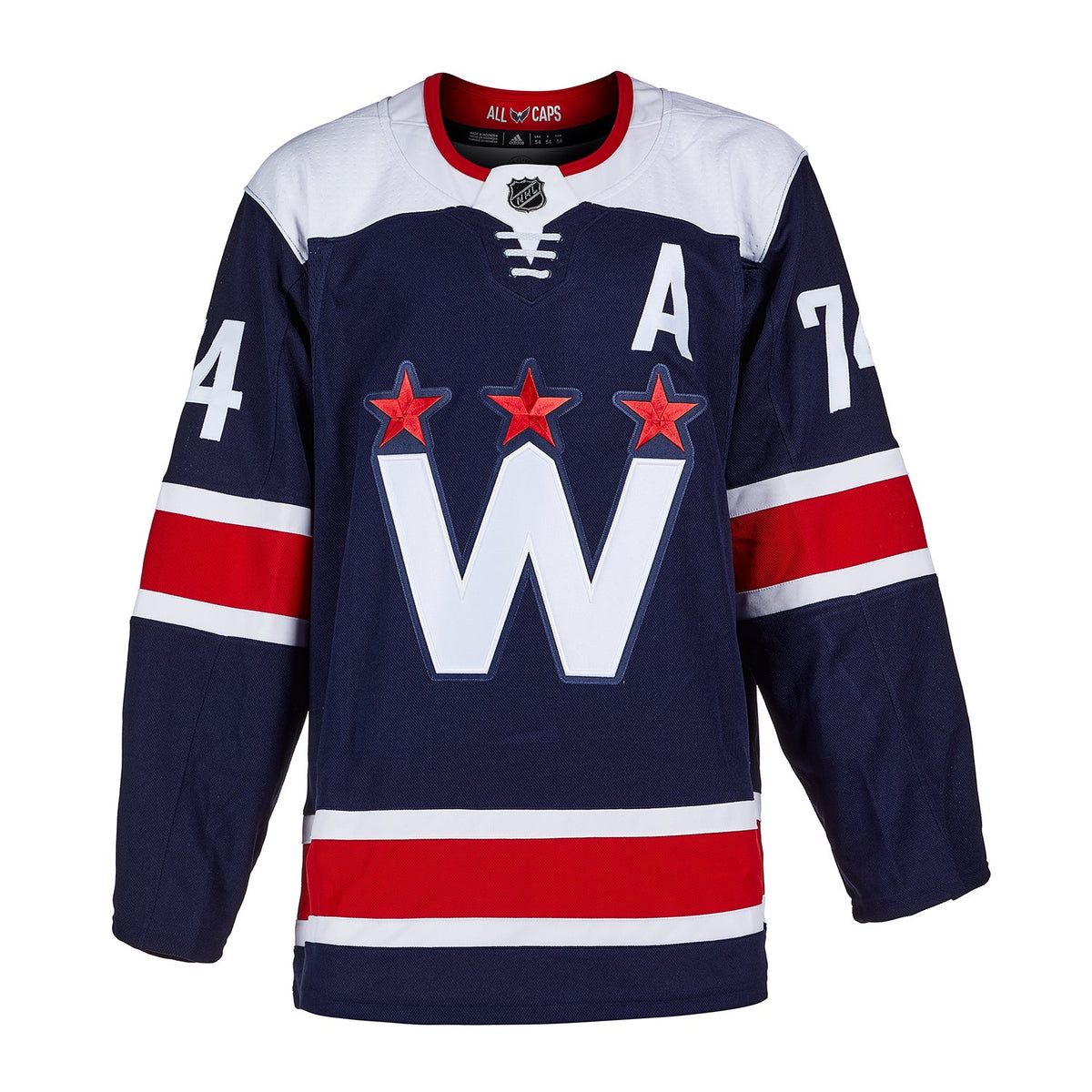 John Carlson Signed Washington Capitals Alternate adidas Jersey product image 2, provided for visual reference and product