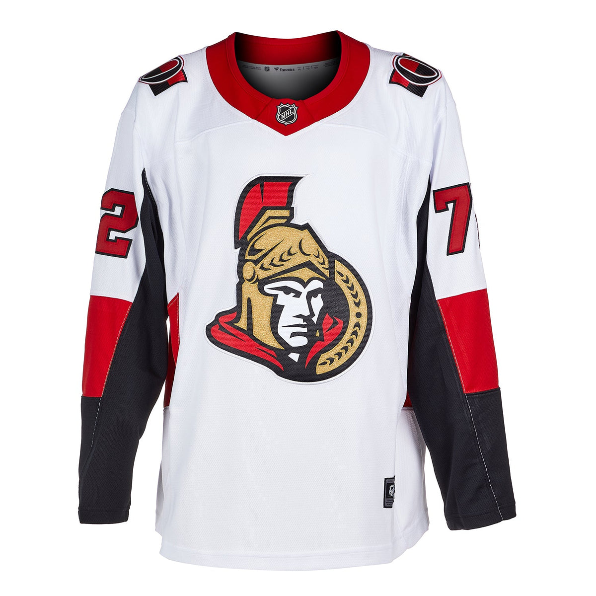 Thomas Chabot Signed Ottawa Senators Fanatics Breakaway Jersey product image 2, provided for visual reference and product