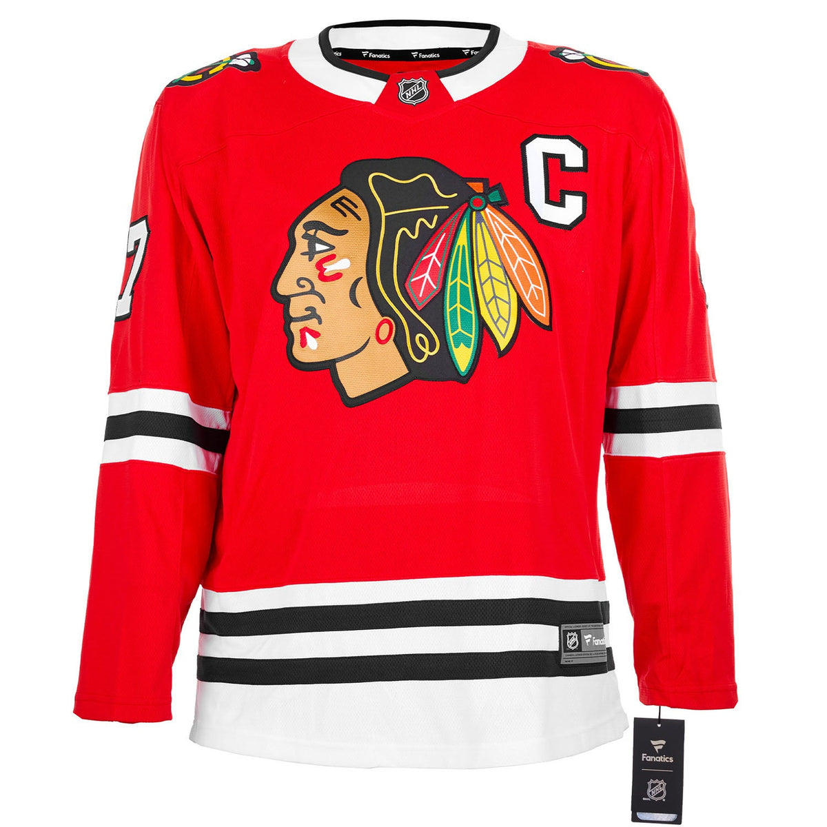 Chris Chelios Signed Chicago Blackhawks Graphic Art Fanatics Jersey #/7 product image 2, provided for visual reference and