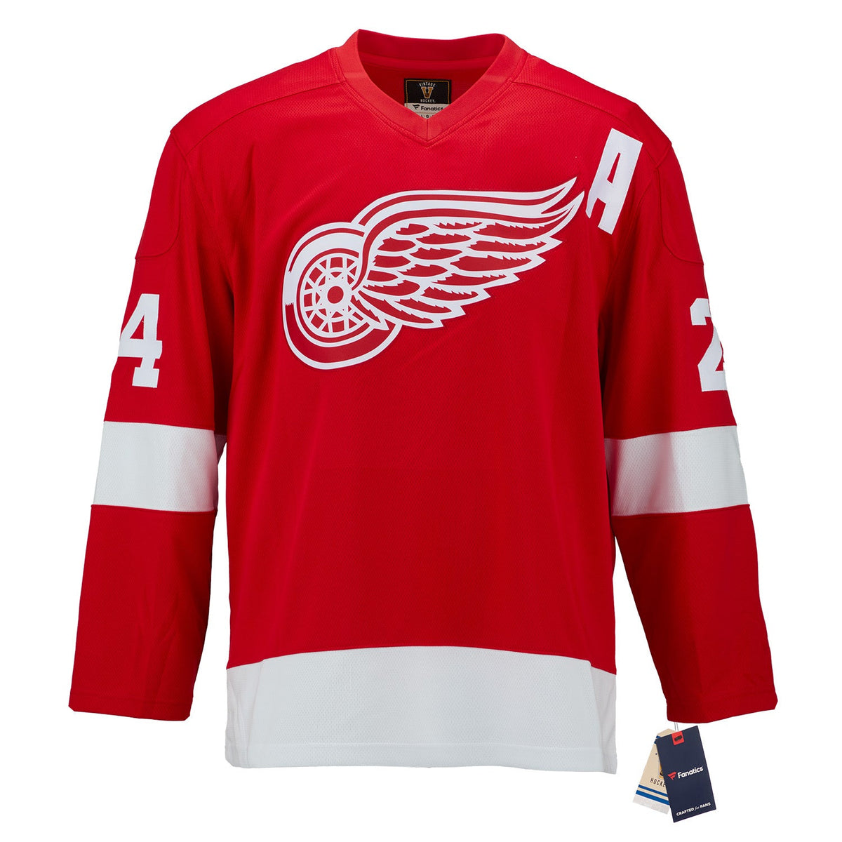 Chris Chelios Signed Detroit Red Wings Throwback Breakaway Jersey product image 2, provided for visual reference and product