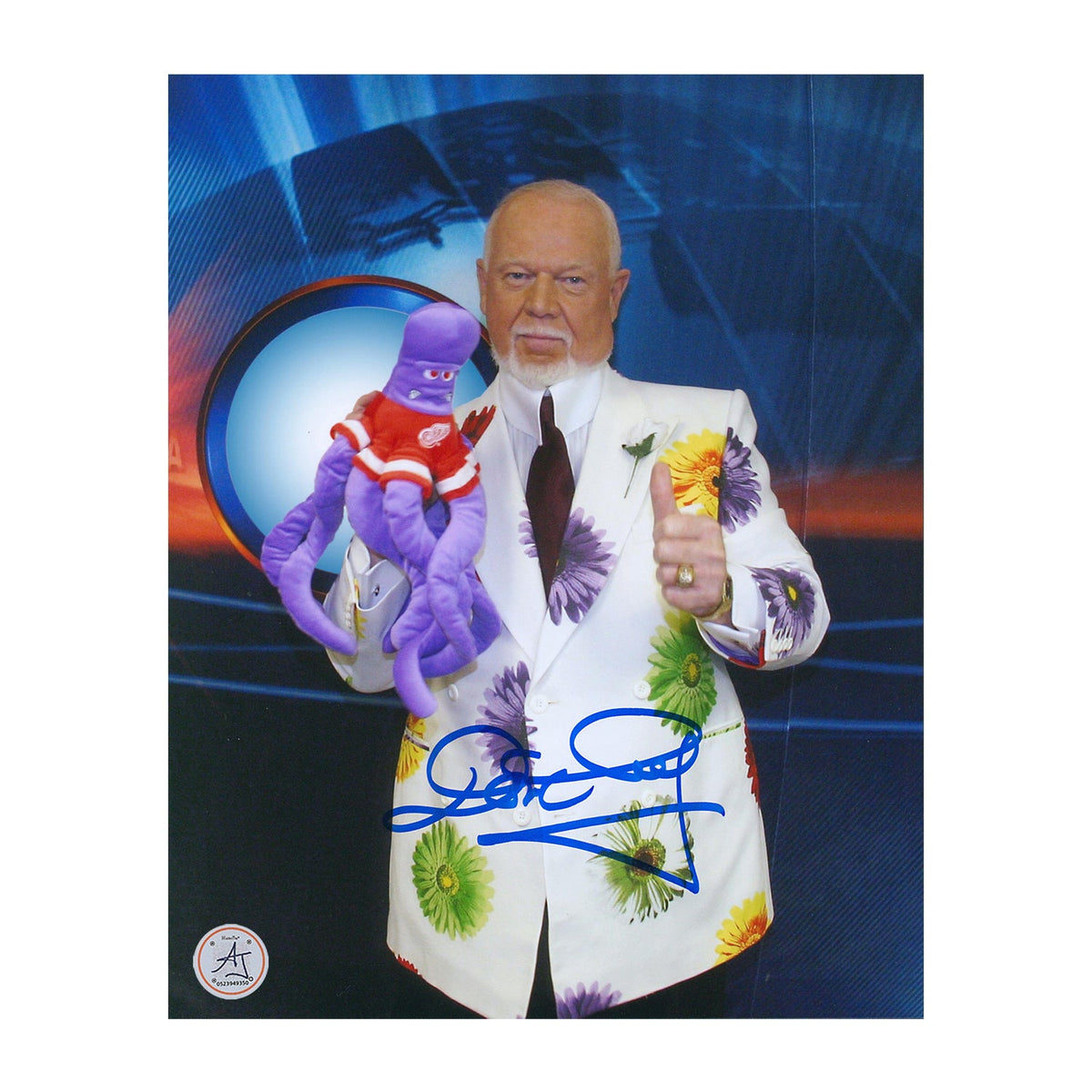 Don Cherry Coach's Corner Autographed Detroit Octopus 8x10 Photo product image 1, provided for visual reference and product