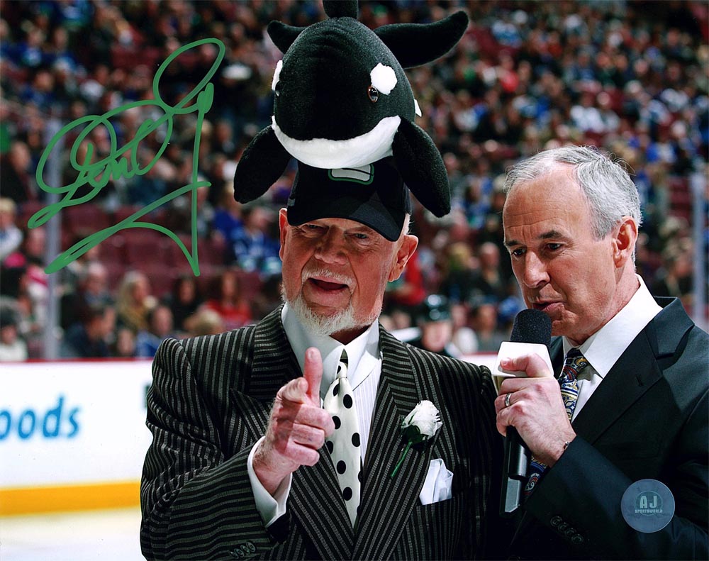 Don Cherry Signed Vancouver Canucks 8x10 Photo product image 1, provided for visual reference and product detail review