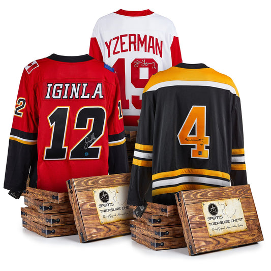 AJ Sports Hall Of Fame Hockey Legends Signature Hat Trick Treasure Chest product image 1, provided for visual reference and