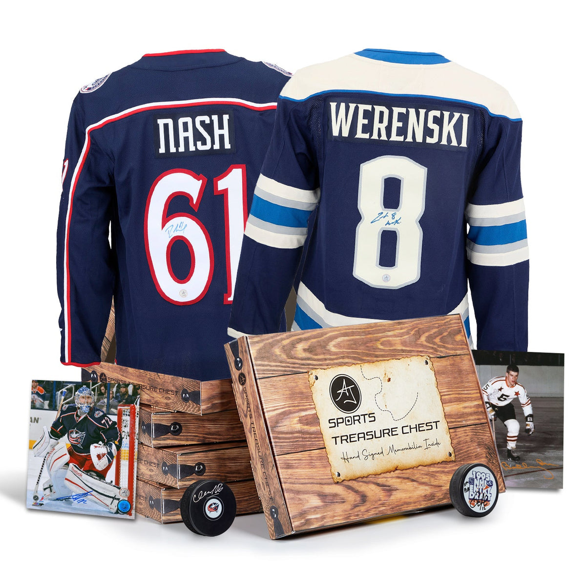 AJ Sports Columbus Hockey Signature Hat Trick Treasure Chest product image 1, provided for visual reference and product