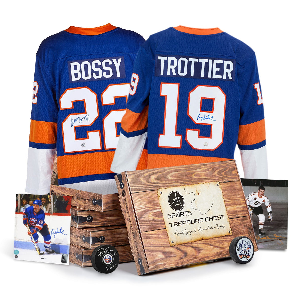 AJ Sports New York Long Island Hockey Hat Trick Signature Treasure Chest product image 1, provided for visual reference and