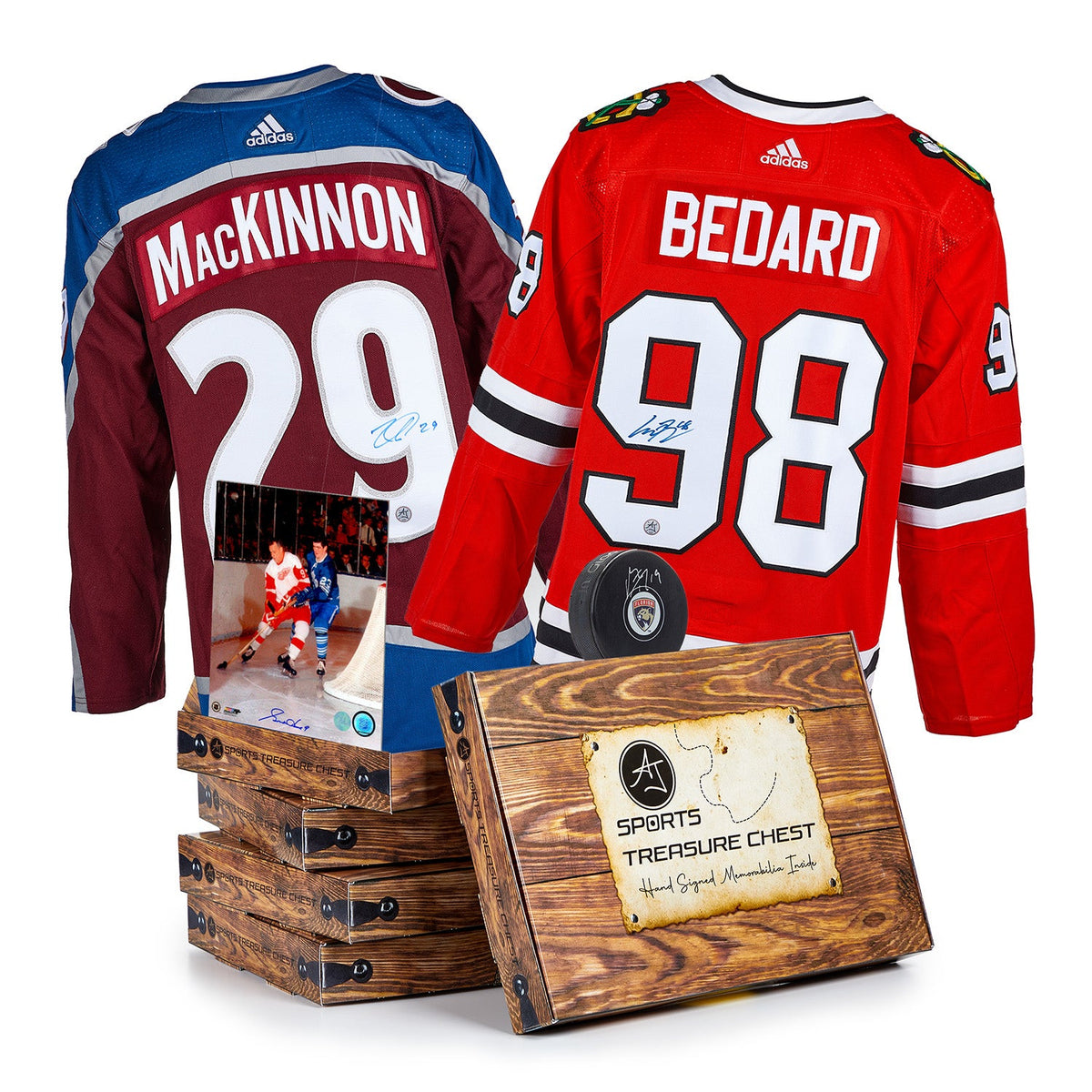 AJ Sports Heroes & Legends Signature Hat Trick Treasure Chest product image 1, provided for visual reference and product