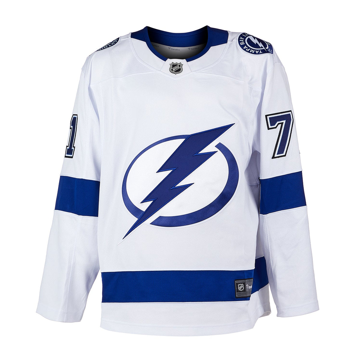 Anthony Cirelli Signed Tampa Bay Lightning White Fanatics Breakaway Jersey product image 2, provided for visual reference