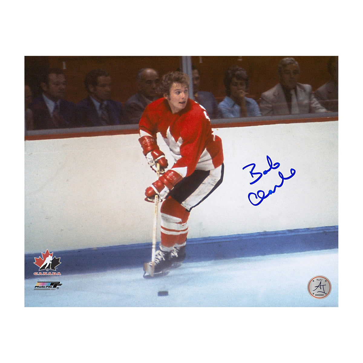 Bobby Clarke Autographed Team Canada 1972 Summit Series 8x10 Photo product image 1, provided for visual reference and